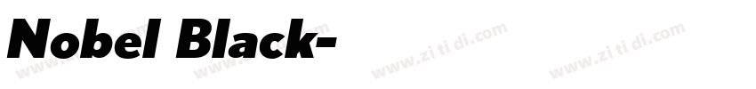 Nobel Black字体转换